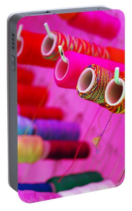 Color Portable Battery Charger featuring the photograph String Theory by Skip Hunt