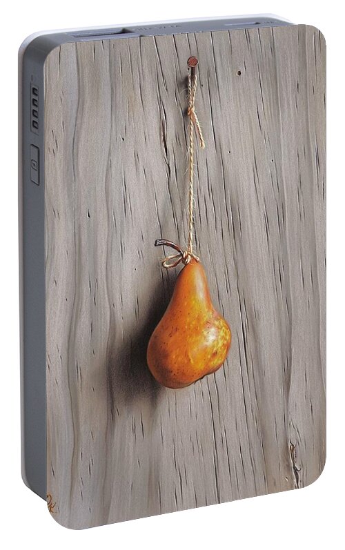 Still Life Portable Battery Charger featuring the drawing Stringed by Elena Kolotusha