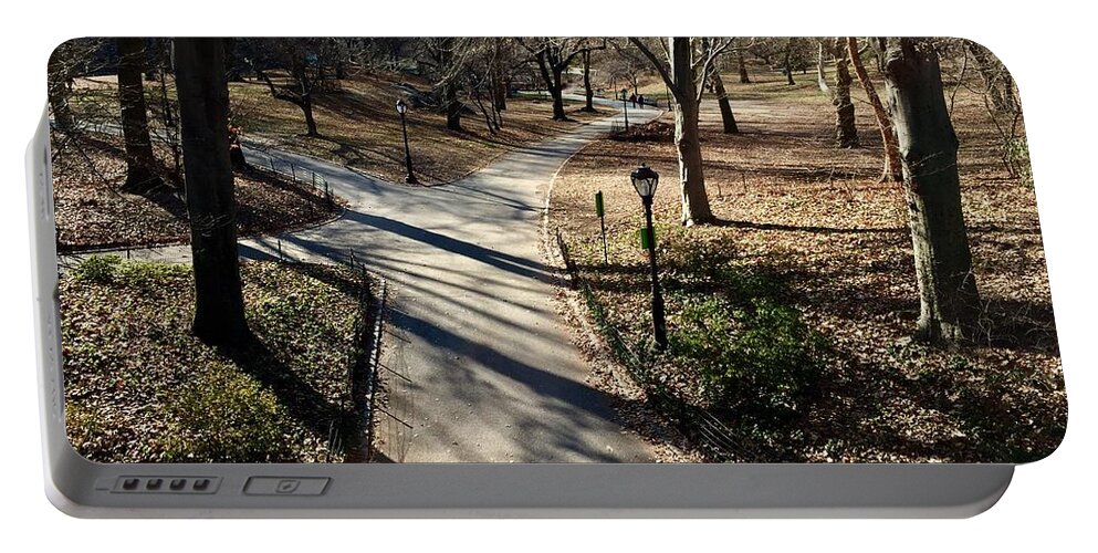 Central Park Portable Battery Charger featuring the photograph Stroll #1 by Dennis Richardson