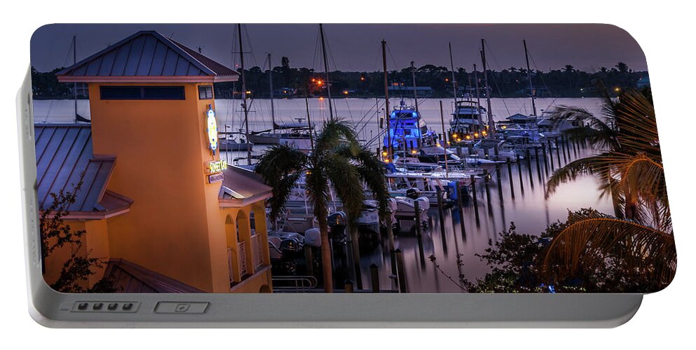 Boat Portable Battery Charger featuring the photograph Stuart Harbor by Rob Smith's
