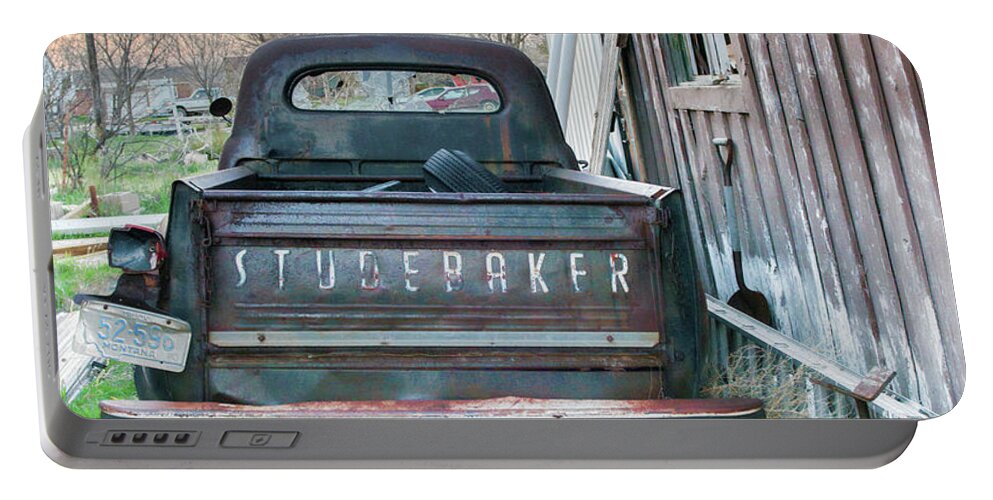 Americana Portable Battery Charger featuring the photograph Studebaker Beauty by Bert Peake
