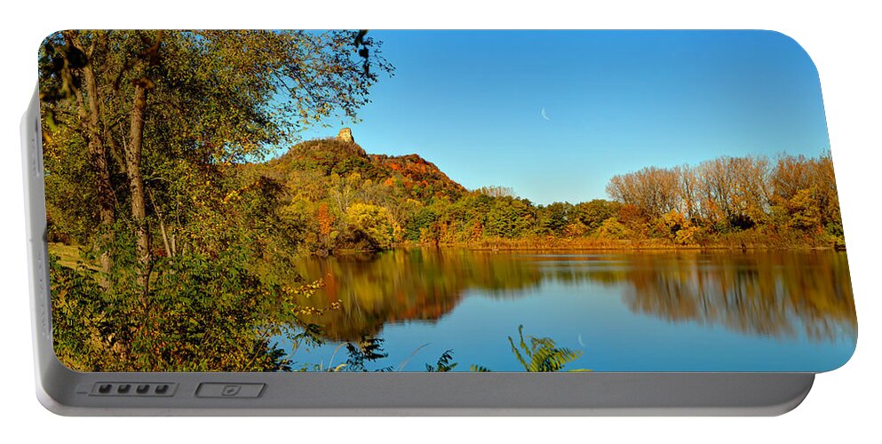 Sugarloaf Portable Battery Charger featuring the photograph Sugarloaf - Autumn by Al Mueller