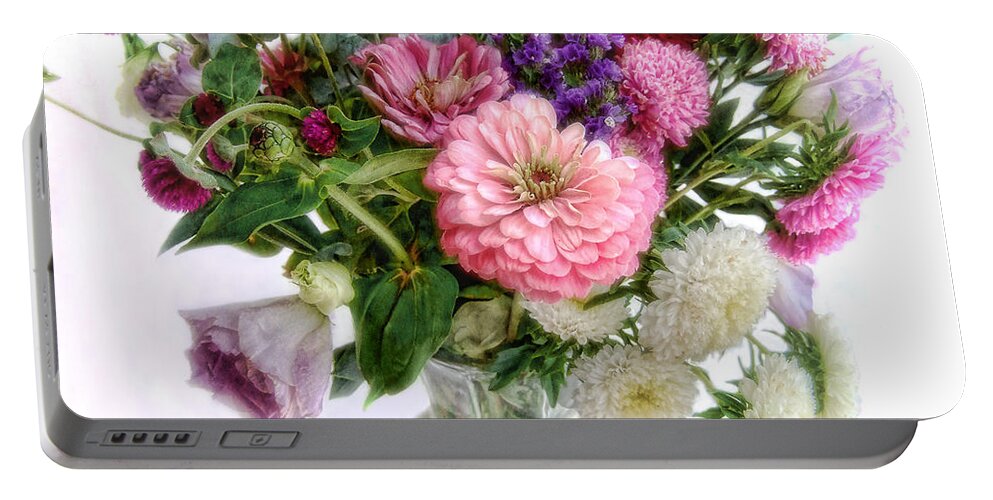 Flowers Portable Battery Charger featuring the photograph Summer Bouquet by Louise Kumpf