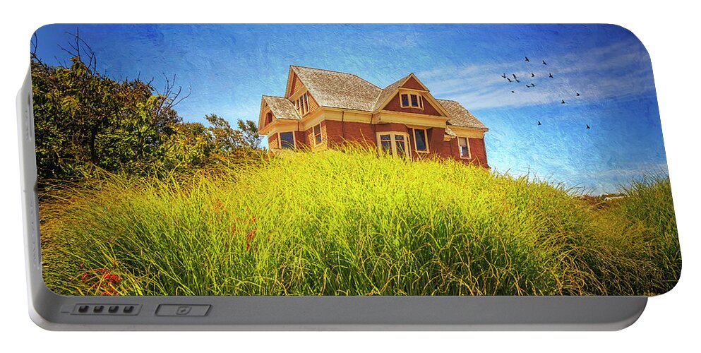 American Portable Battery Charger featuring the photograph Summer Day in Fort Bragg by Craig J Satterlee