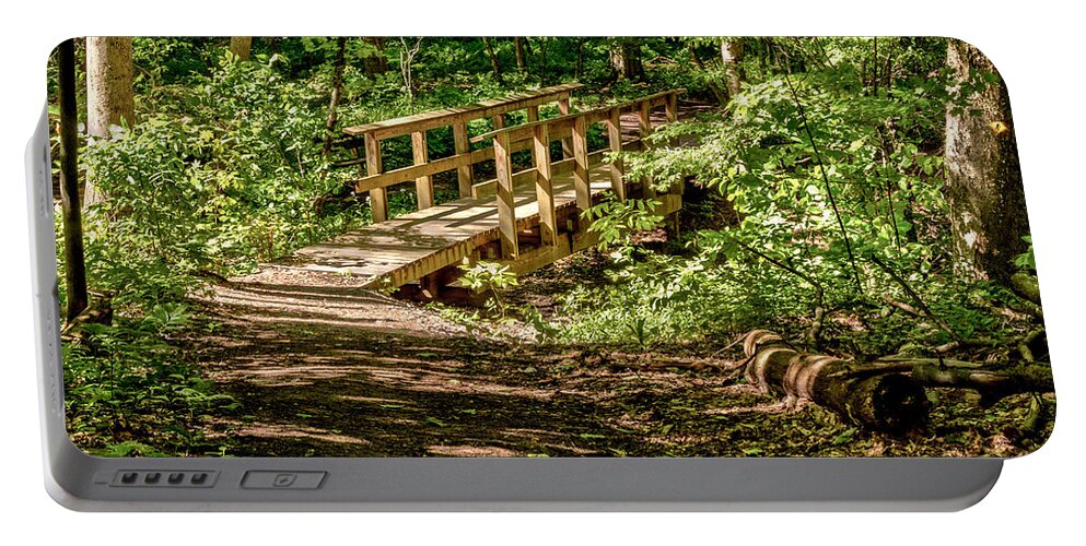 Woods Portable Battery Charger featuring the photograph Summer in The Woods by Rod Best