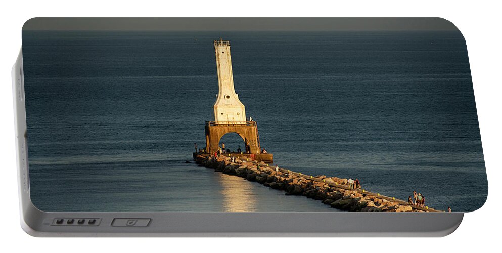  Portable Battery Charger featuring the photograph Summer Lighthouse by Dan Hefle