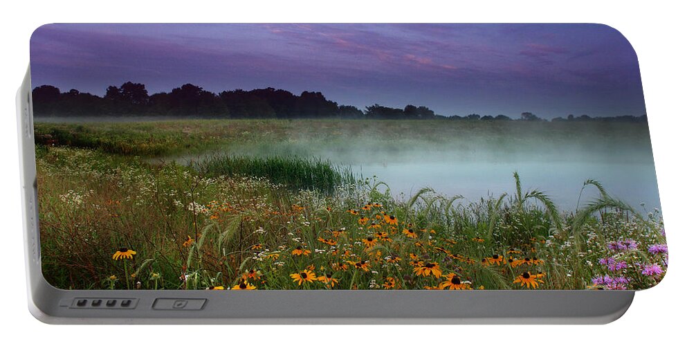 Dawn Portable Battery Charger featuring the photograph Summer Morning by Rob Blair
