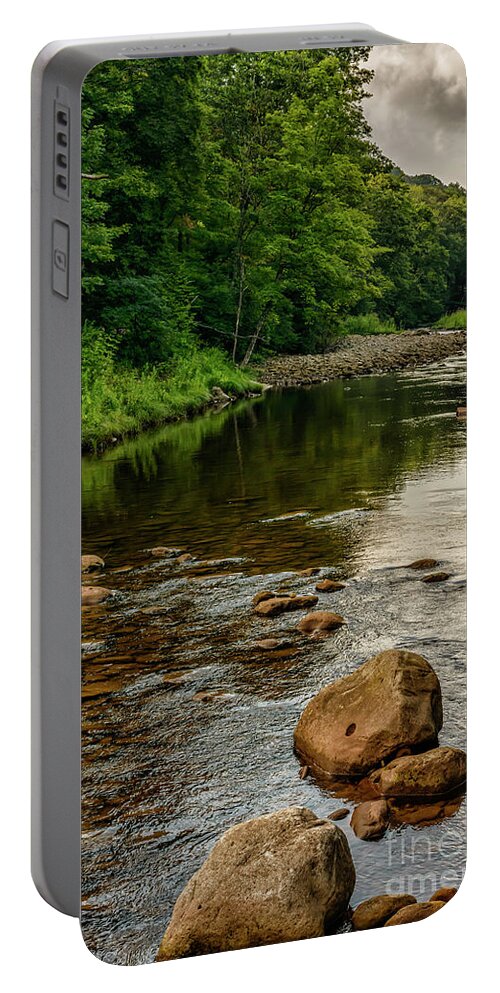 Williams River Portable Battery Charger featuring the photograph Summer Morning Williams River by Thomas R Fletcher