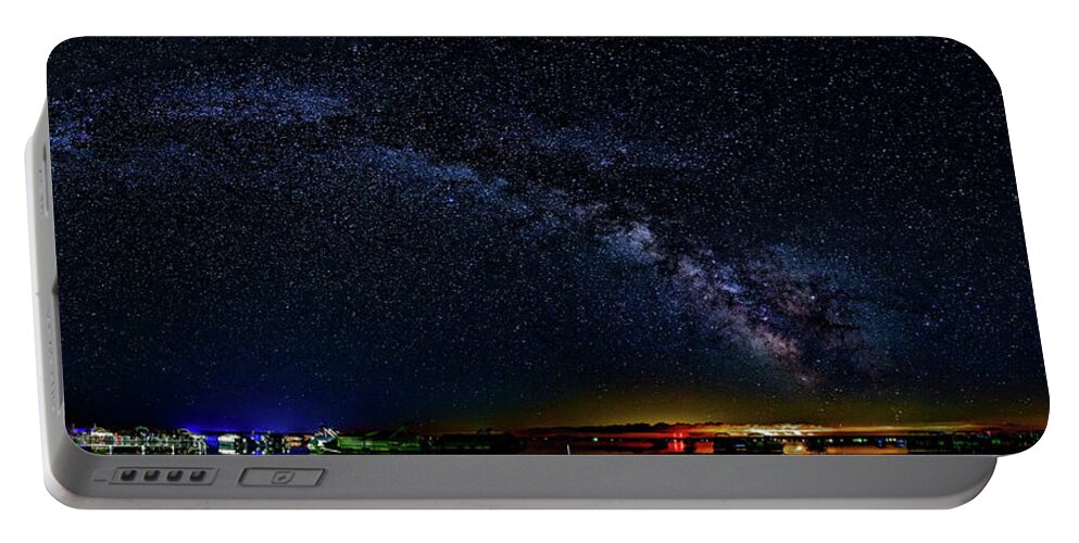 Milky Way Portable Battery Charger featuring the photograph Summer solstice Milky way style by Joe Holley