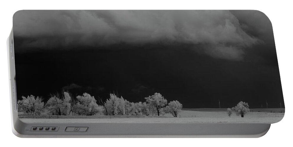 Infrared Portable Battery Charger featuring the photograph Summer Storm by Brian Duram