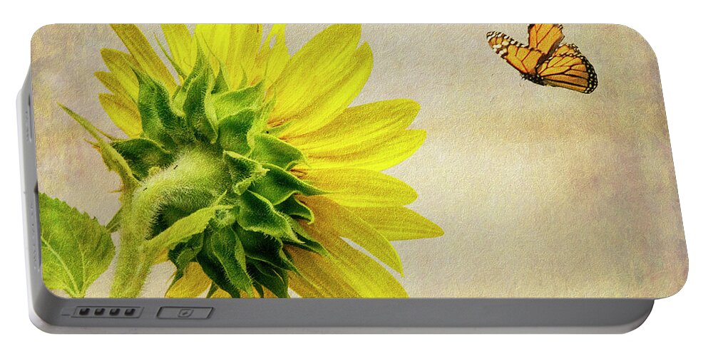 Sunflower Portable Battery Charger featuring the photograph Summer Sun by Cathy Kovarik