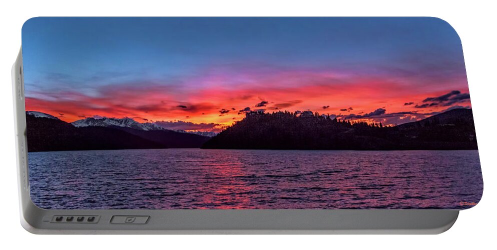 Sunset Portable Battery Charger featuring the photograph Summit Cove and Summerwood Sunset by Stephen Johnson