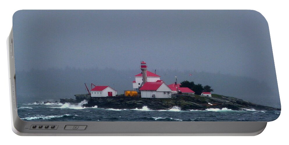 Lighthouse Portable Battery Charger featuring the photograph Sunday March 26 2017 by Darrell MacIver