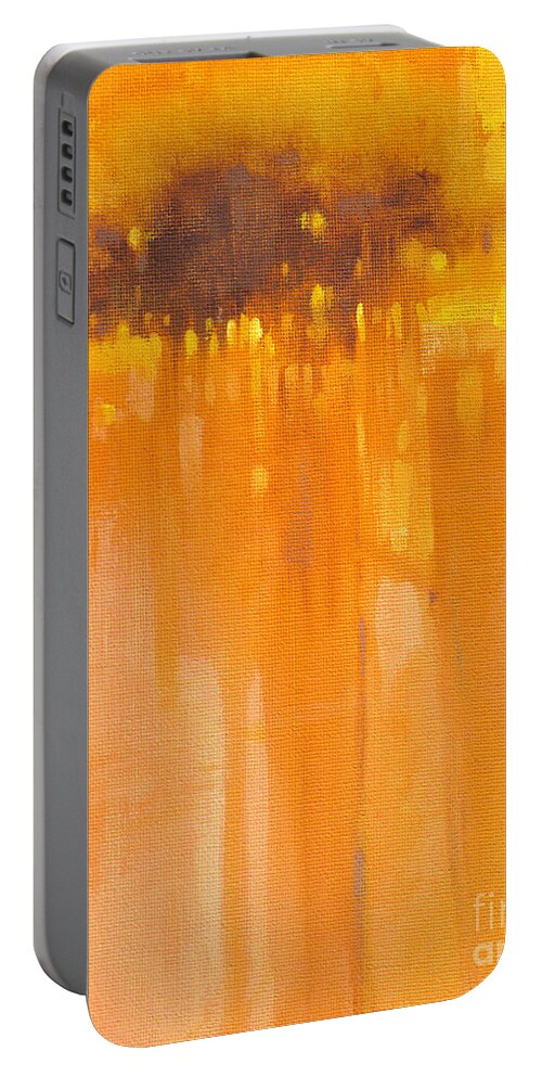 John Francis Portable Battery Charger featuring the painting Sundown by MGL Meiklejohn Graphics Licensing