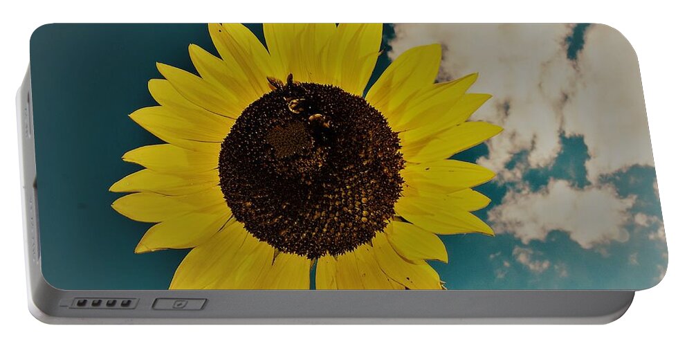 Sun Portable Battery Charger featuring the photograph Sunflower by Randy Sylvia