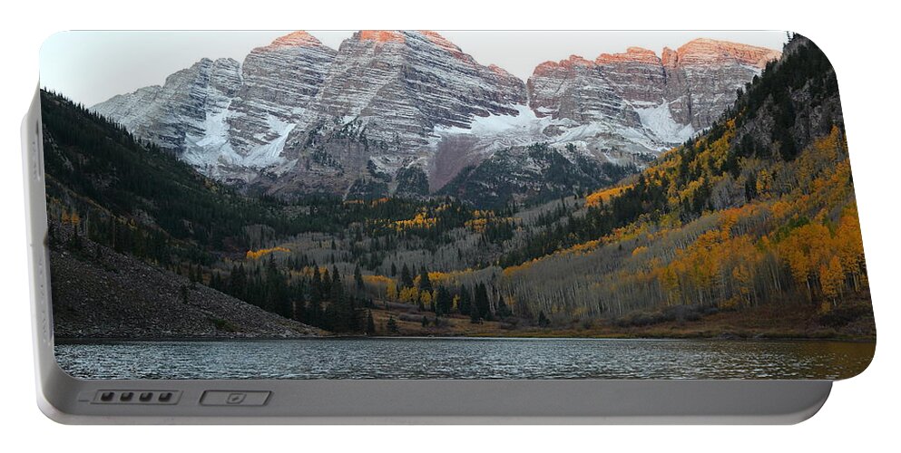 Colorado Portable Battery Charger featuring the photograph First Light by Eric Glaser