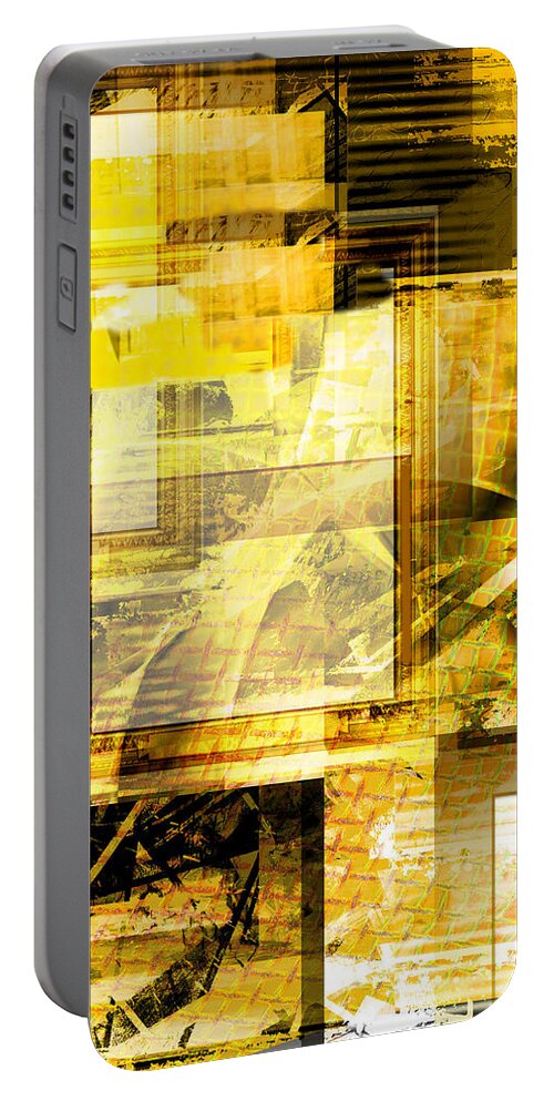 Abstract Portable Battery Charger featuring the digital art Sunny days by Art Di