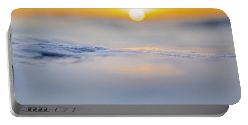 Wave Portable Battery Charger featuring the photograph Sunny Side Up by Sean Davey