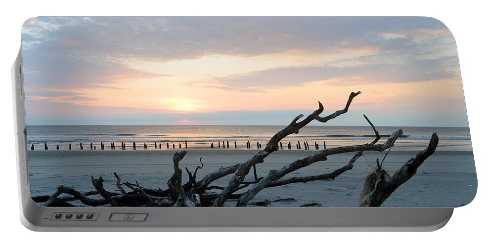 Obx Sunrise Portable Battery Charger featuring the photograph Sunrise @ Pea Island by Barbara Ann Bell