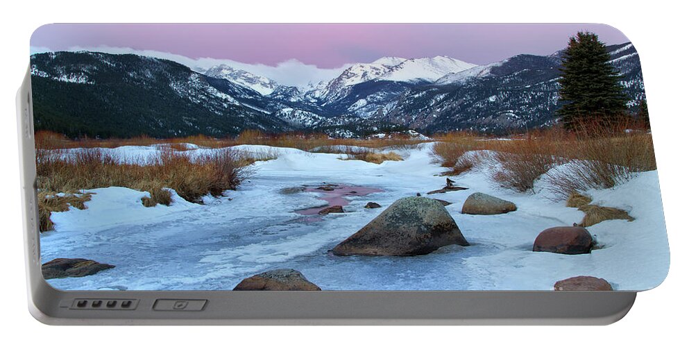 Rocky Mountain National Park Portable Battery Charger featuring the photograph Sunrise at Rocky Mountain National Park by Ronda Kimbrow