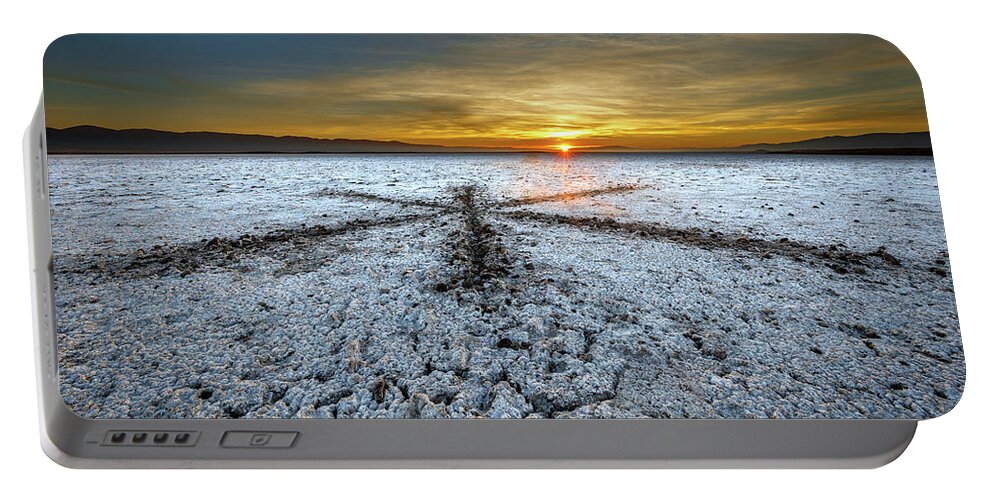  Portable Battery Charger featuring the photograph Sunrise at Soda Lake by Tim Bryan