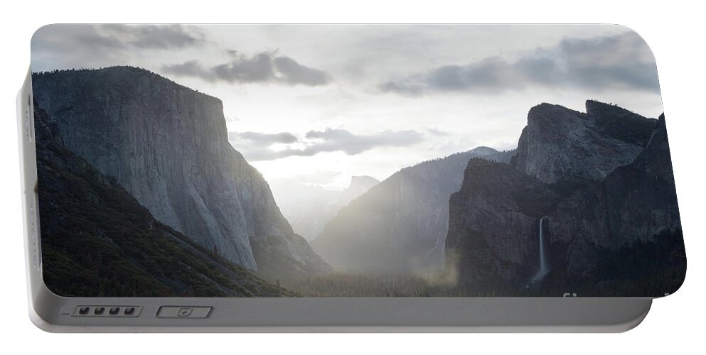 Yosemite Portable Battery Charger featuring the photograph Sunrise at Tunnel view, Yosemite, USA by Matteo Colombo
