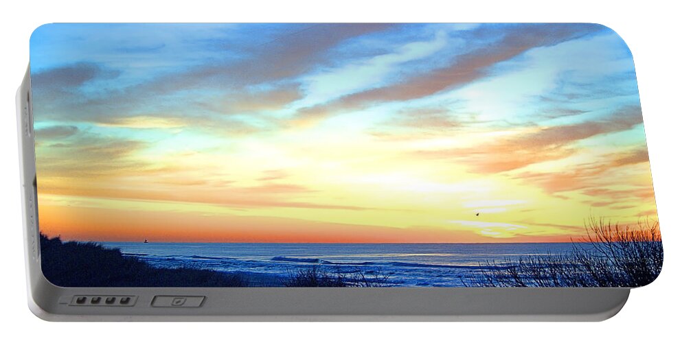 Dunes Portable Battery Charger featuring the photograph Sunrise Dune I by Newwwman