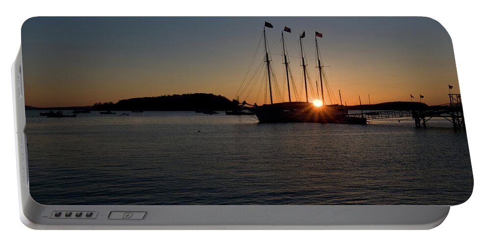 bar Harbor Portable Battery Charger featuring the photograph Sunrise in Bar Harbor by Paul Mangold