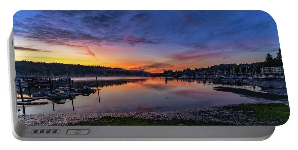 Sunrise Portable Battery Charger featuring the photograph Sunrise by Ken Stanback