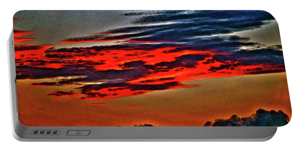 Sunrise Portable Battery Charger featuring the photograph Sunrise over Daytona Beach by Gina O'Brien