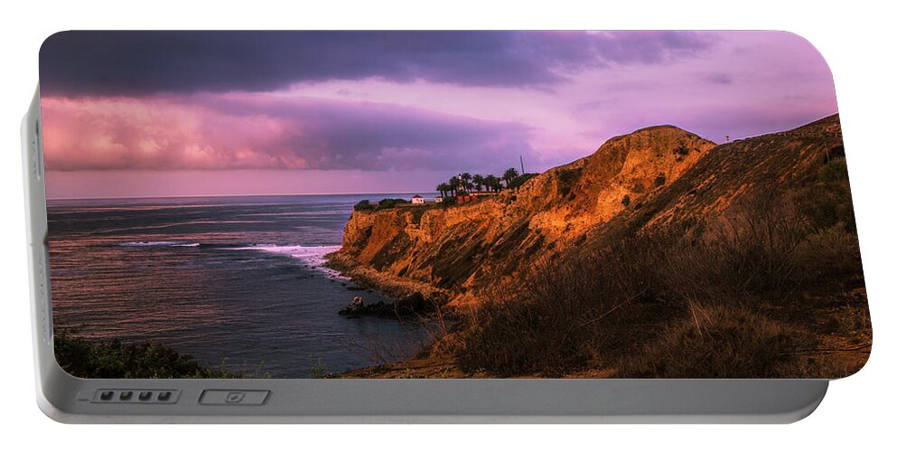 Sunrise Portable Battery Charger featuring the photograph Sunrise Pelican Cove Beach by Joseph Hollingsworth