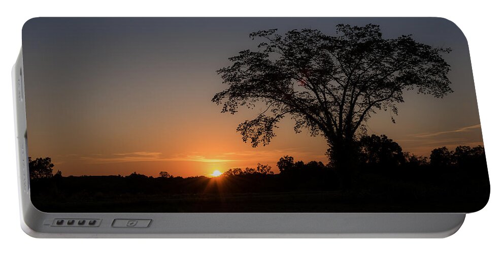 Nature Portable Battery Charger featuring the photograph Sunset   by Holden The Moment