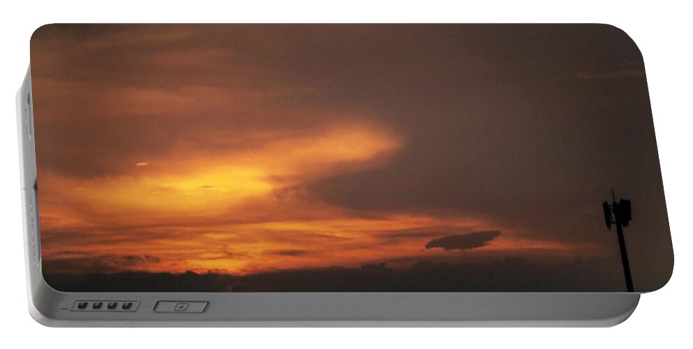 Ahuachapan Portable Battery Charger featuring the photograph Sunset at Ahuachapan 7 by Totto Ponce