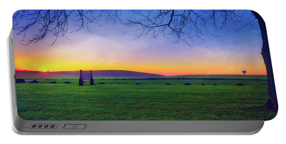 Wisconsin Portable Battery Charger featuring the photograph Sunset at Aztalan State Park #12 by Jennifer Rondinelli Reilly - Fine Art Photography