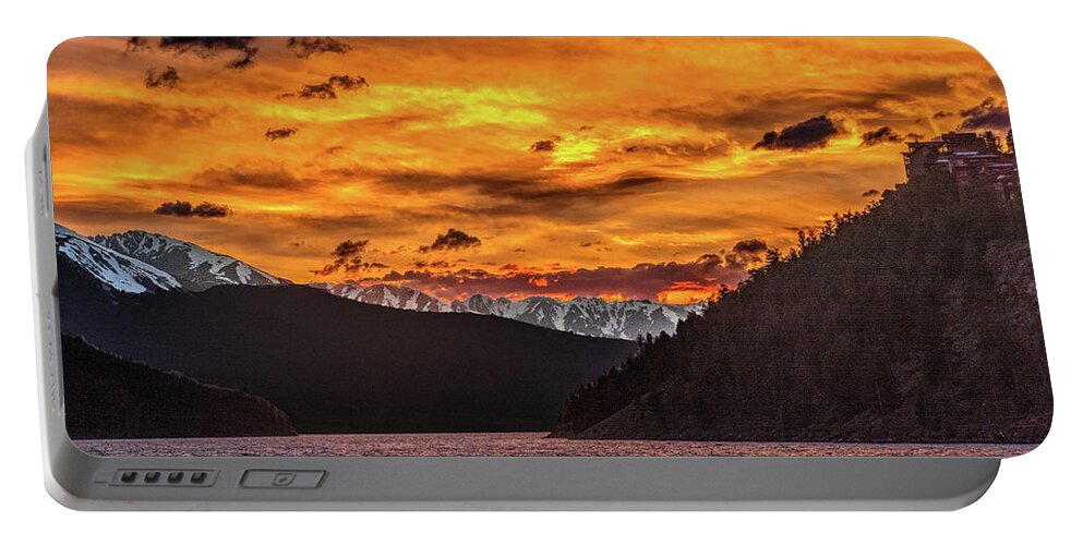 Sunset Portable Battery Charger featuring the photograph Sunset at Summit Cove and Summerwood June 17 by Stephen Johnson