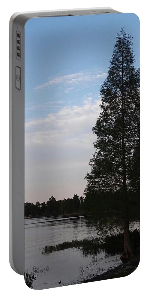 Sunset At The Lake Portable Battery Charger featuring the photograph Sunset At The Lake by John Hiatt