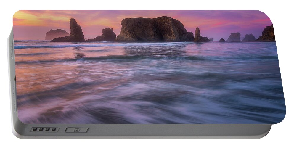 Sunset Portable Battery Charger featuring the photograph Sunset Dance by Darren White