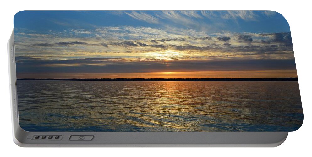Abstract Portable Battery Charger featuring the photograph Sunset Dream by Lyle Crump