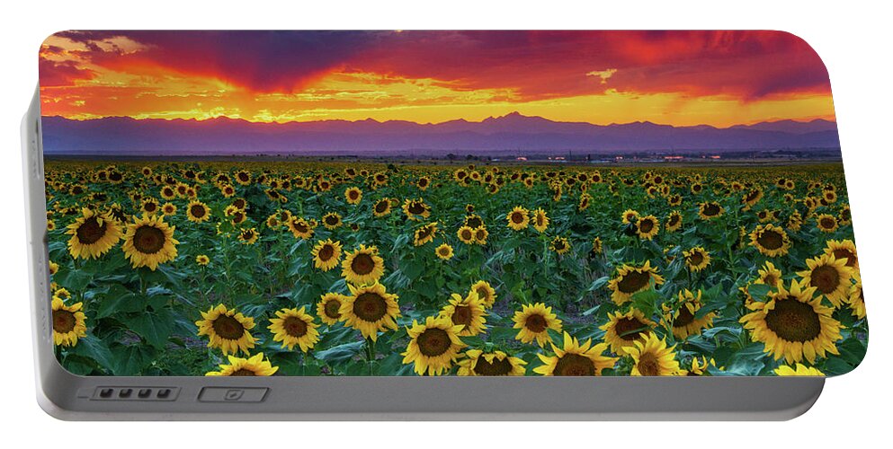 Colorado Portable Battery Charger featuring the photograph Sunset Hour by John De Bord
