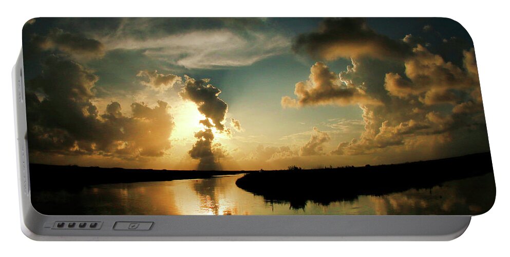 Louisiana Sunset Portable Battery Charger featuring the photograph Sunset In Lacombe, La by Luana K Perez