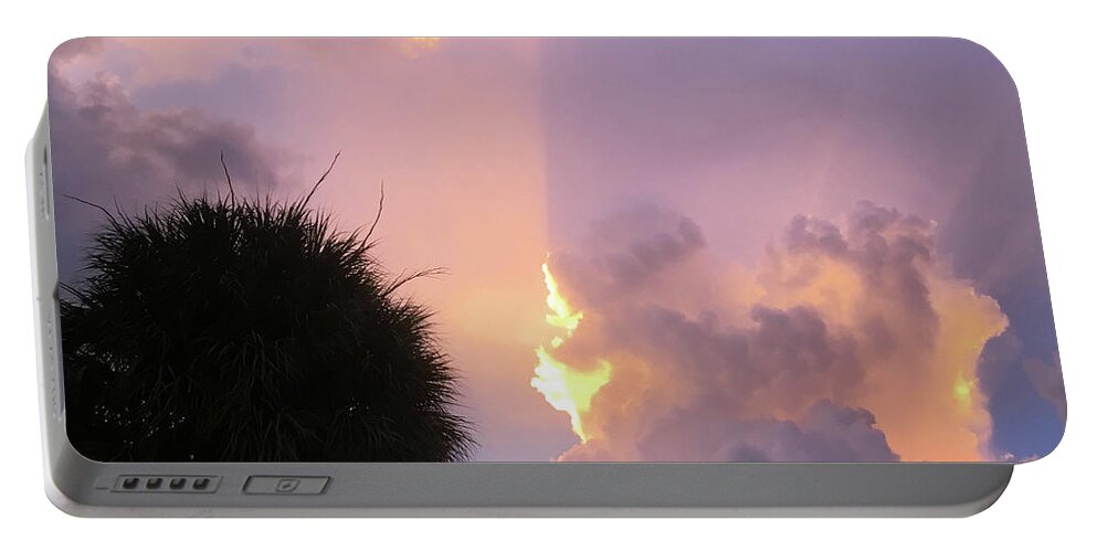 Sunset Portable Battery Charger featuring the photograph Sunset in Paradise #1 by Susan Grunin