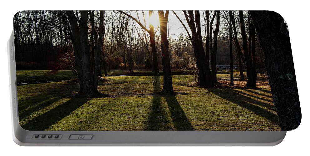 Sunset Portable Battery Charger featuring the photograph Sunset by Les Greenwood