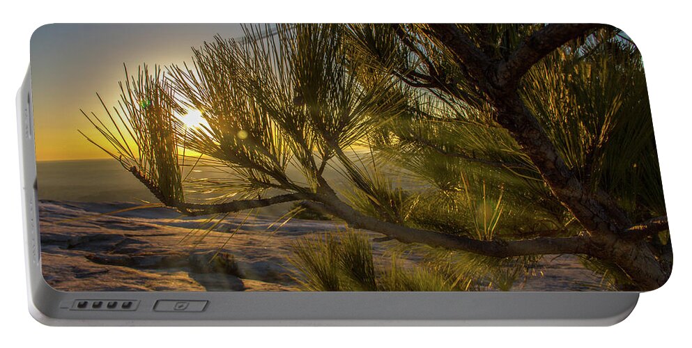 Atlanta Portable Battery Charger featuring the photograph Sunset Pines by Kenny Thomas