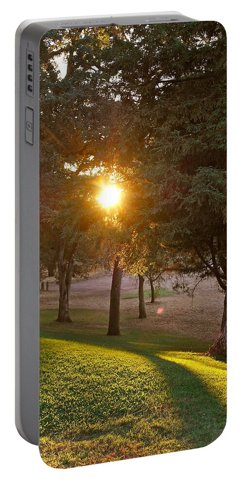 Sunset Portable Battery Charger featuring the photograph Sunset Retreat by Michele Myers