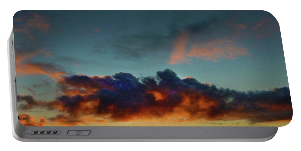 Sunset Portable Battery Charger featuring the photograph Sunset Seep by Mark Blauhoefer