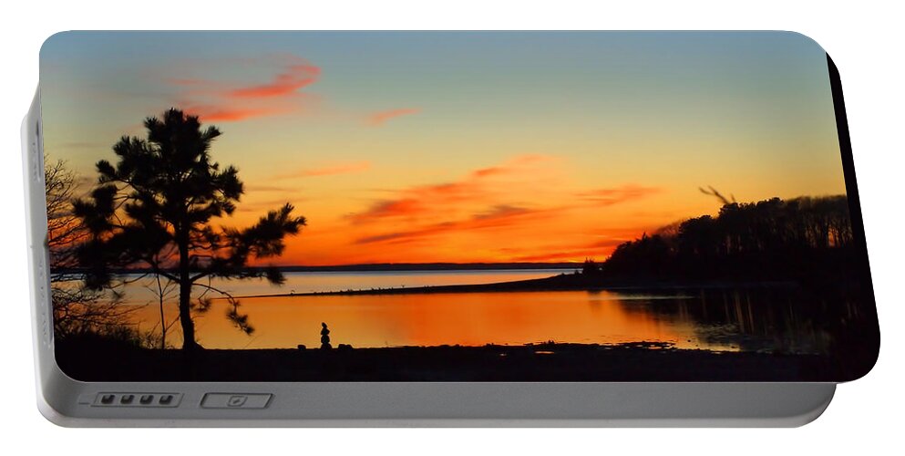 Sunset Portable Battery Charger featuring the photograph Sunset Serenity by Bruce Gannon