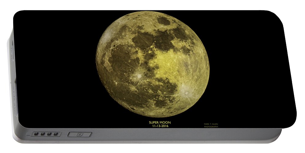 Mark T. Allen Portable Battery Charger featuring the photograph Super Moon by Mark Allen