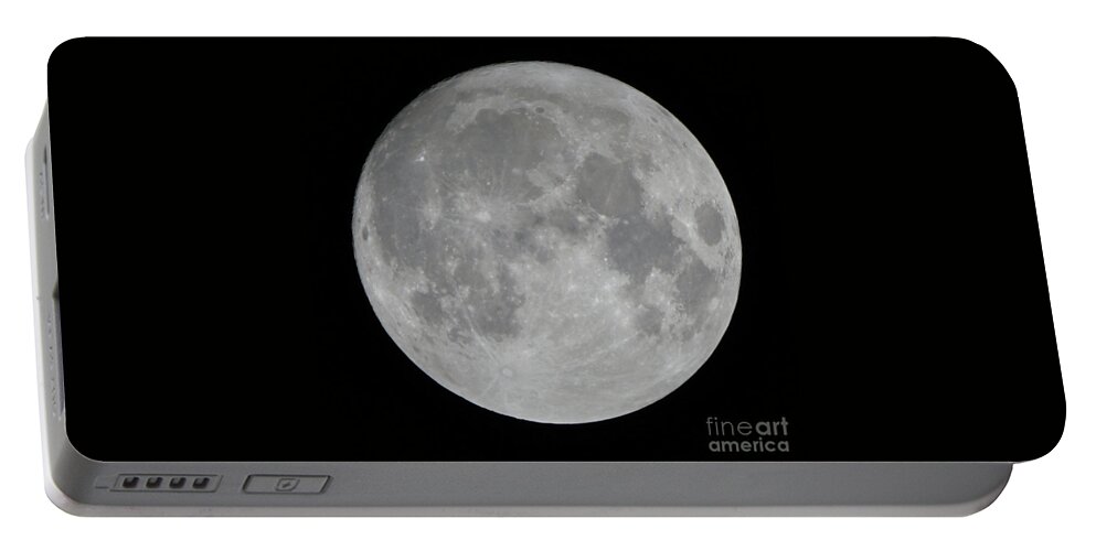 Moon Portable Battery Charger featuring the photograph Super Moon November 2016 by Robert E Alter Reflections of Infinity