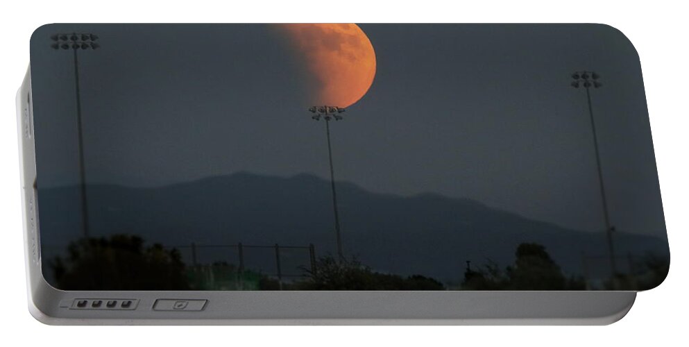 Super Moon Portable Battery Charger featuring the photograph Supermoon Balancing Act by Marilyn Smith