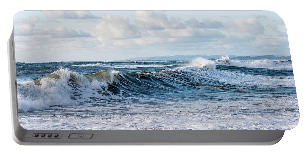 Clouds Portable Battery Charger featuring the photograph Surf and Sky by Robert Potts